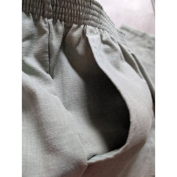 vtg Season Ticket Womens Relaxed Fit Sage Green Pants W/ Elastic Waistband 20w - Picture 4 of 5